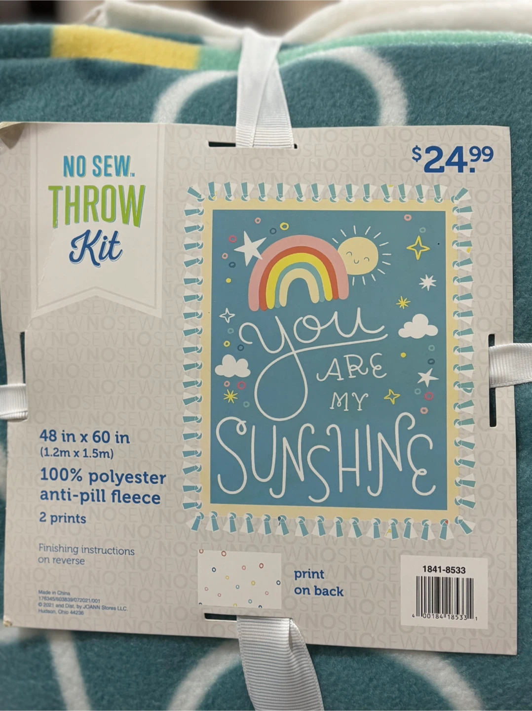 New No Sew Throw Kit 48x60in - photo 2