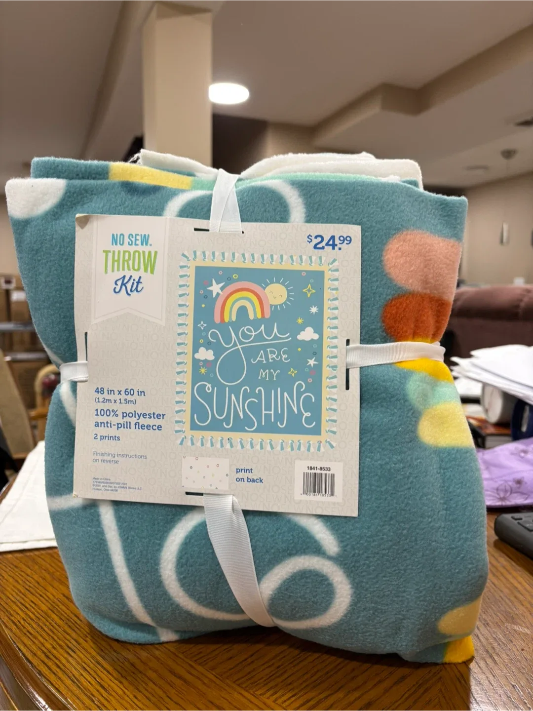 New No Sew Throw Kit 48x60in