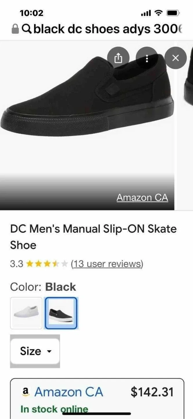 Brand new with tags Slip-On Shoes: $142 plus tax cost - Black image indicator(4)