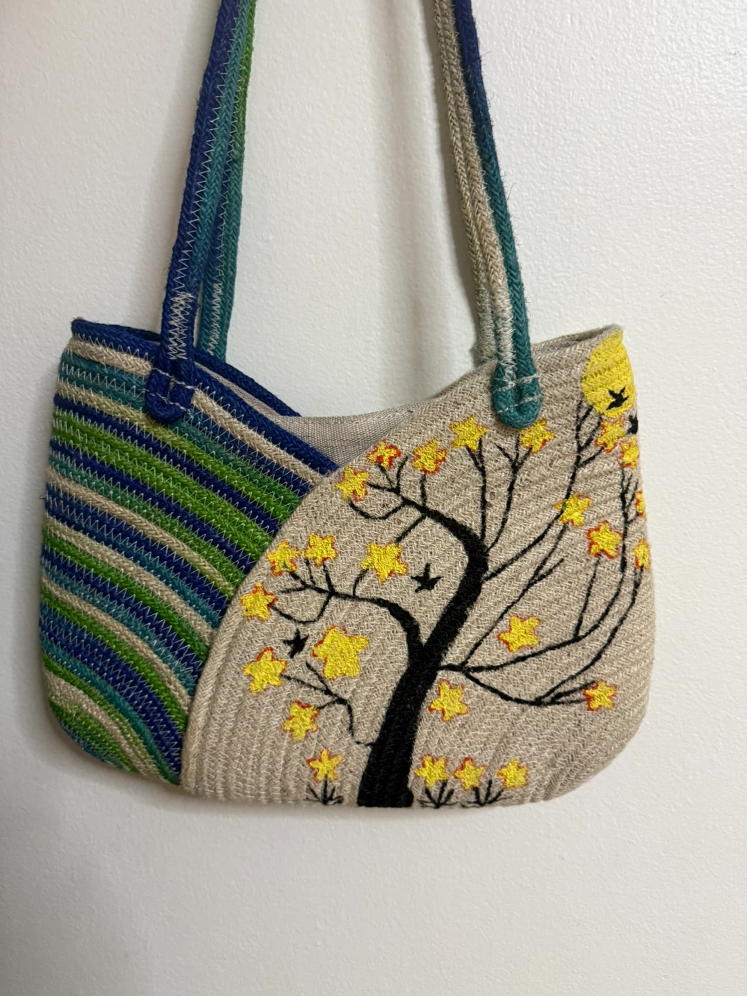 Handmade Embroidered Hand Made Tote Bag