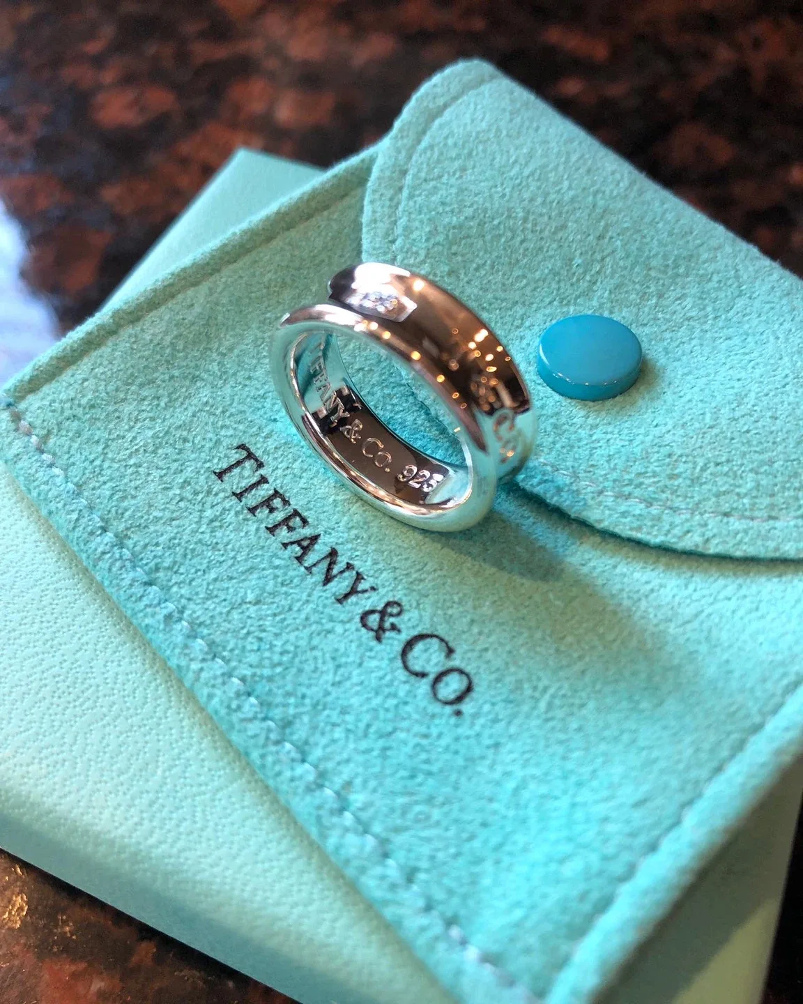 *** Tiffany&Co. 1837 silver band ring (size 5 3/4 & 4.5) ****