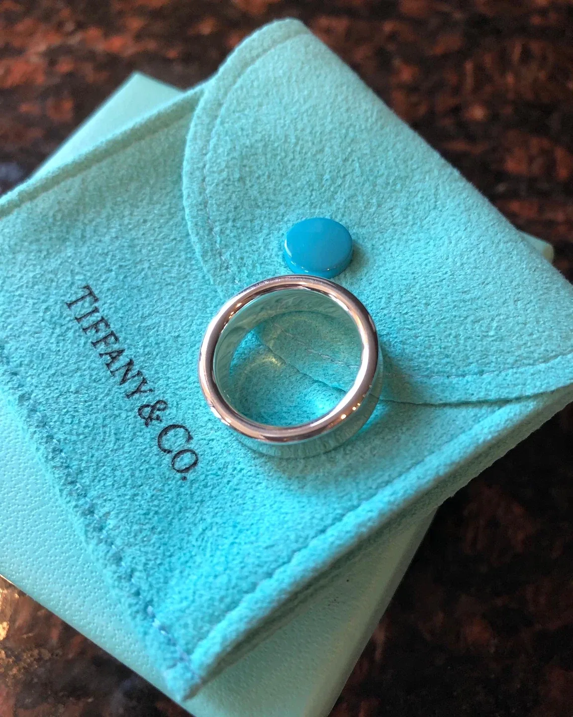 *** Tiffany&Co. 1837 silver band ring (size 5 3/4 & 4.5) **** image indicator(3)