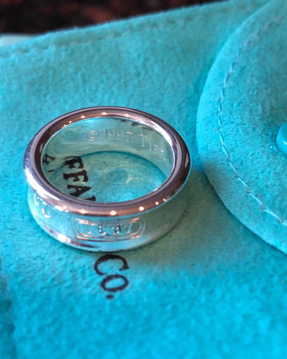 *** Tiffany&Co. 1837 silver band ring (size 5 3/4 & 4.5) **** image indicator(6)
