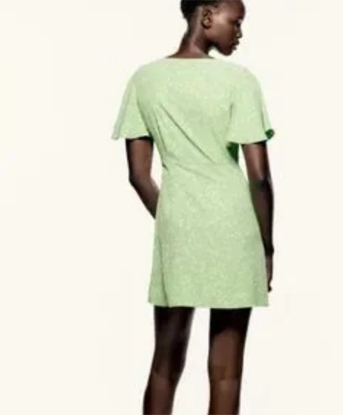 Zara Green Floral Mini Dress - photo 2