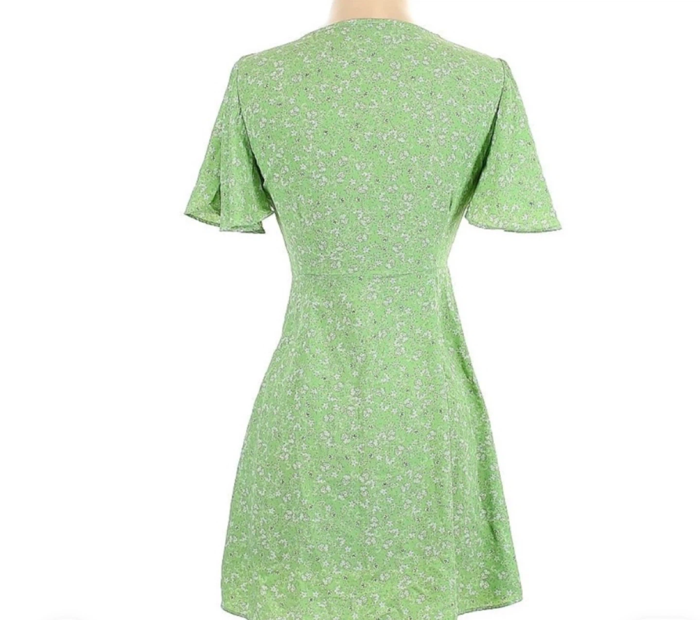 Zara Green Floral Mini Dress - photo 4