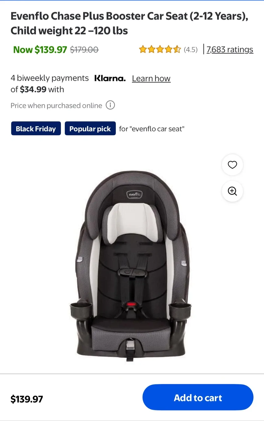 Evenflo Chase Plus Booster Car Seat (2-12 Years) image indicator(5)