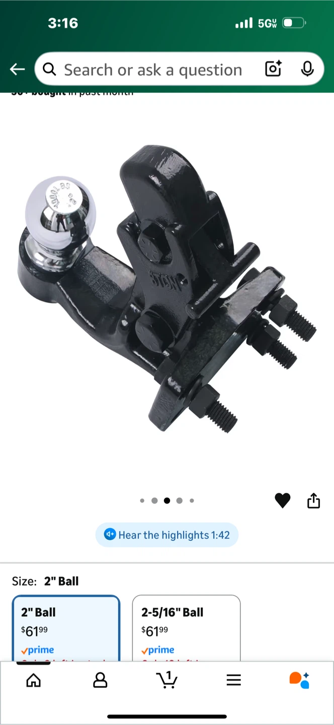 2" Tow Ball Hitch Receiver