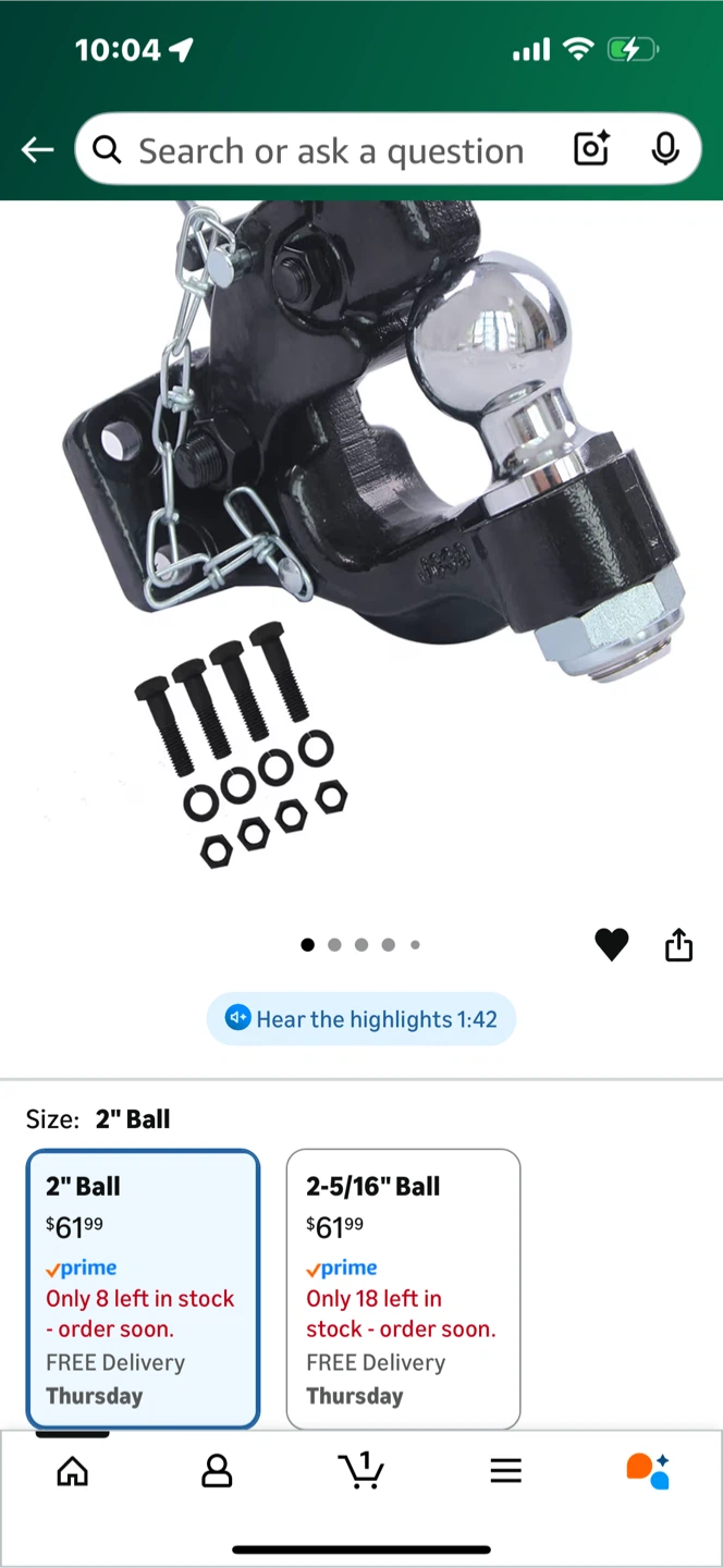 2" Tow Ball Hitch Receiver - photo 2