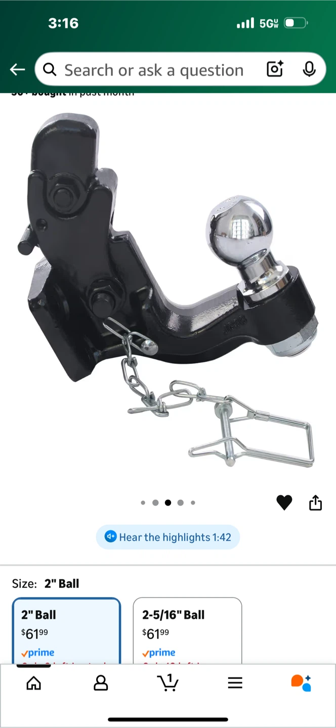2" Tow Ball Hitch Receiver - photo 3