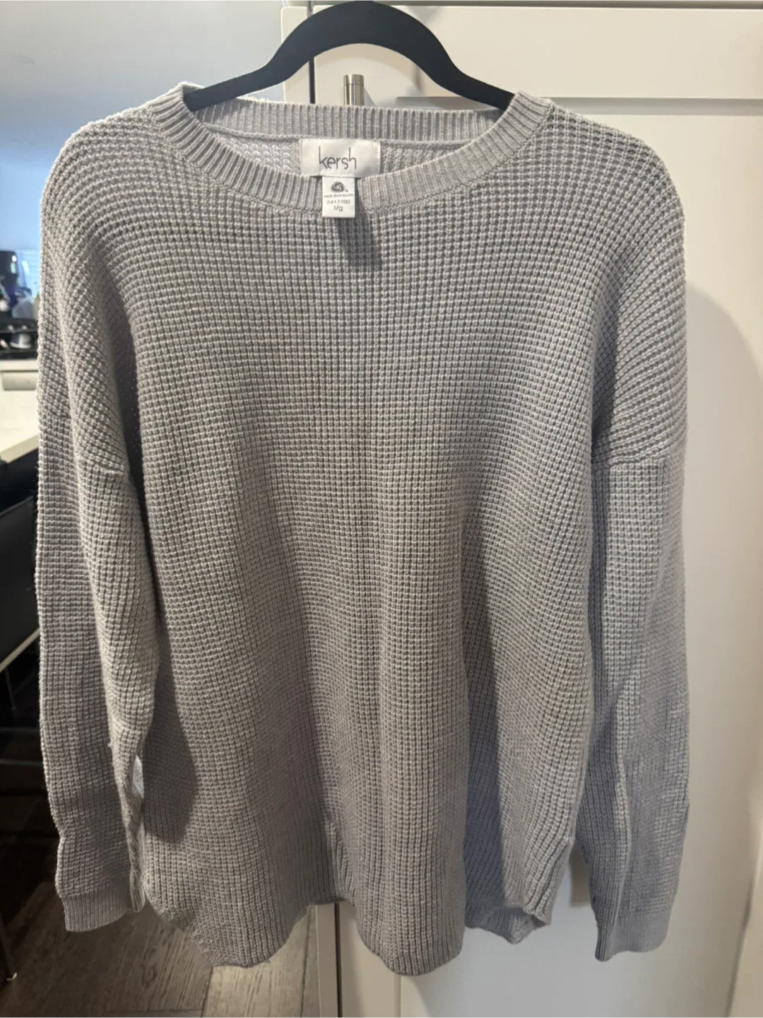 Kersh Wool Blend Grey Sweater - Size L
