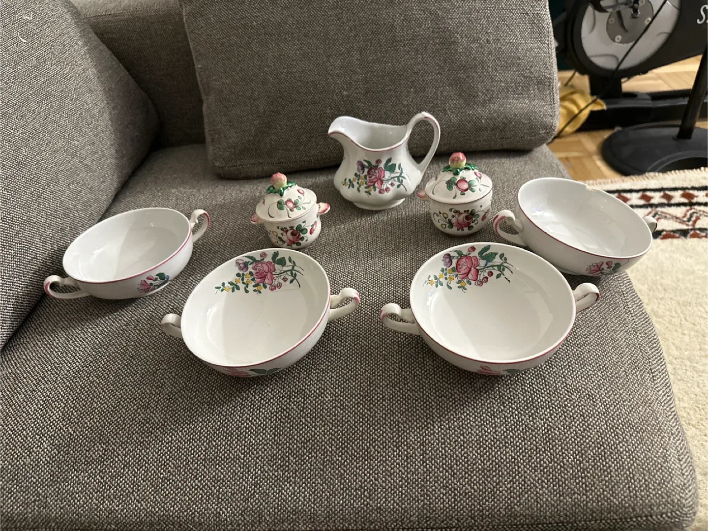 Vintage Floral Porcelain Set
