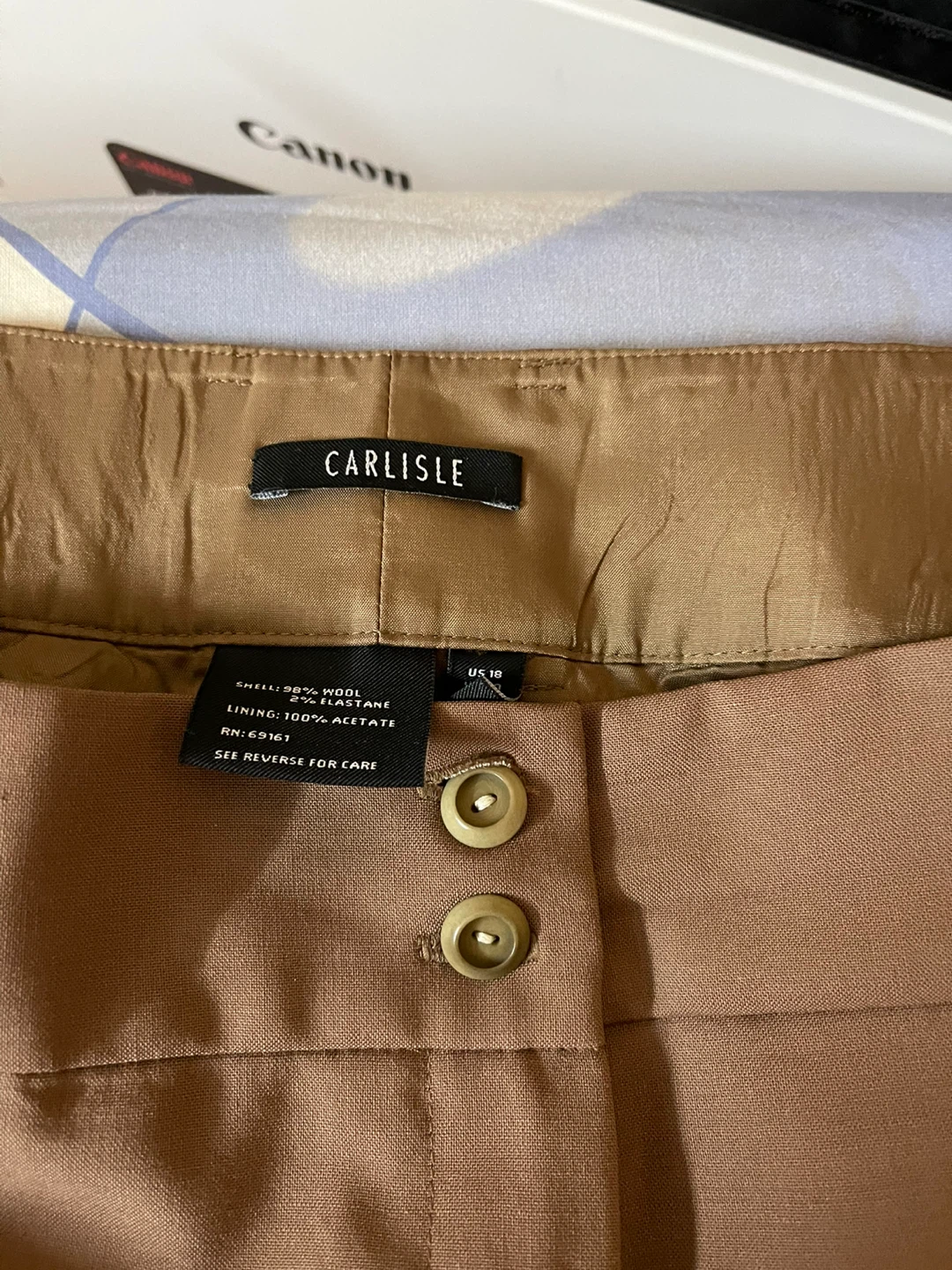 Carlisle Wool Blend Trousers - Size 40 - photo 2