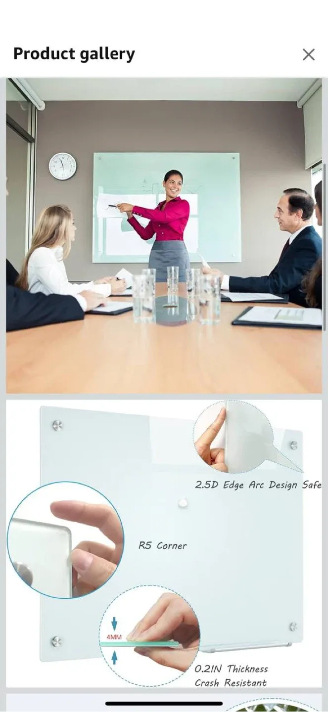 📌 (559)JYYPWB Magnetic Glass Whiteboard 36x48 – BRAND NEW in Bo image indicator(5)