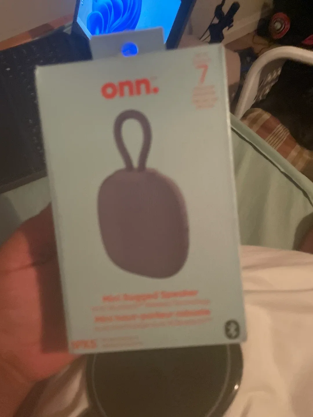 New onn. Mini Rugged Speaker - Purple