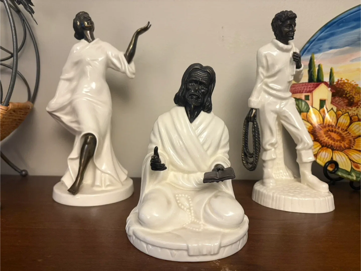 Vintage MINTON Figurines: Bone China & Bronze