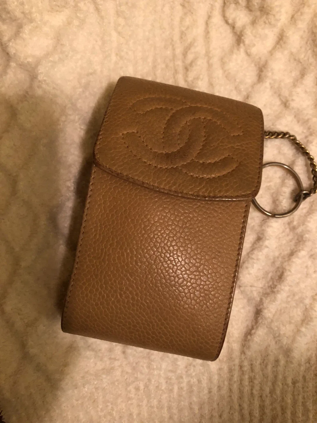 *** CHANEL vintage Cavir skin cigarette case ***