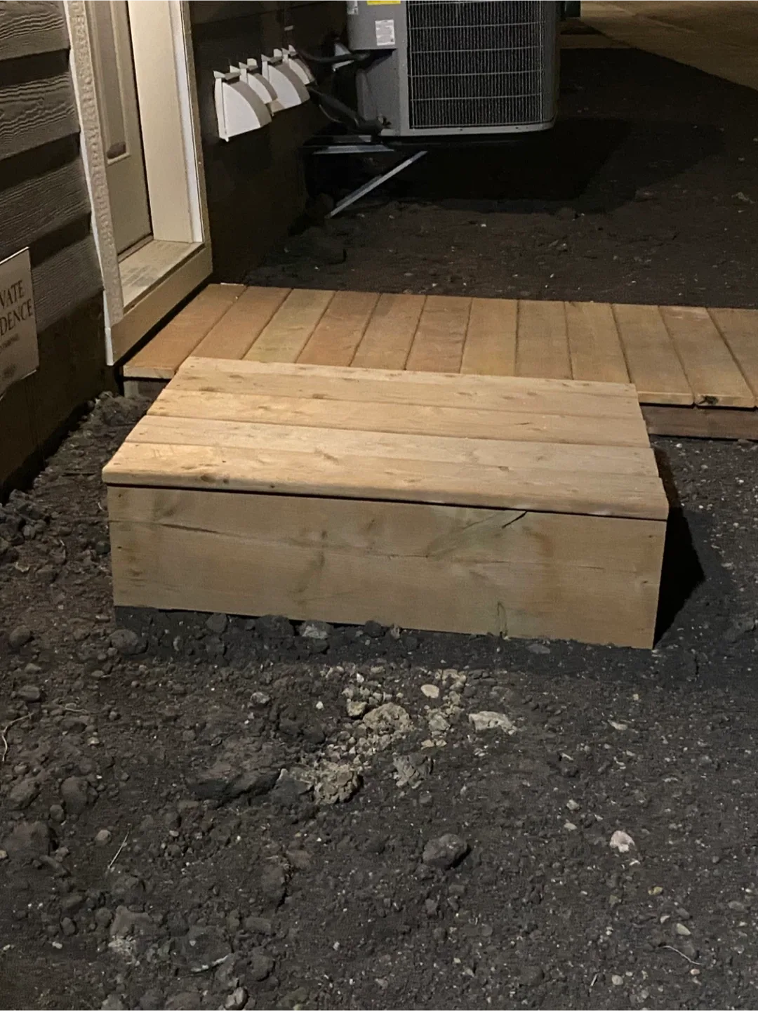 Outdoor Wooden Platform / Step