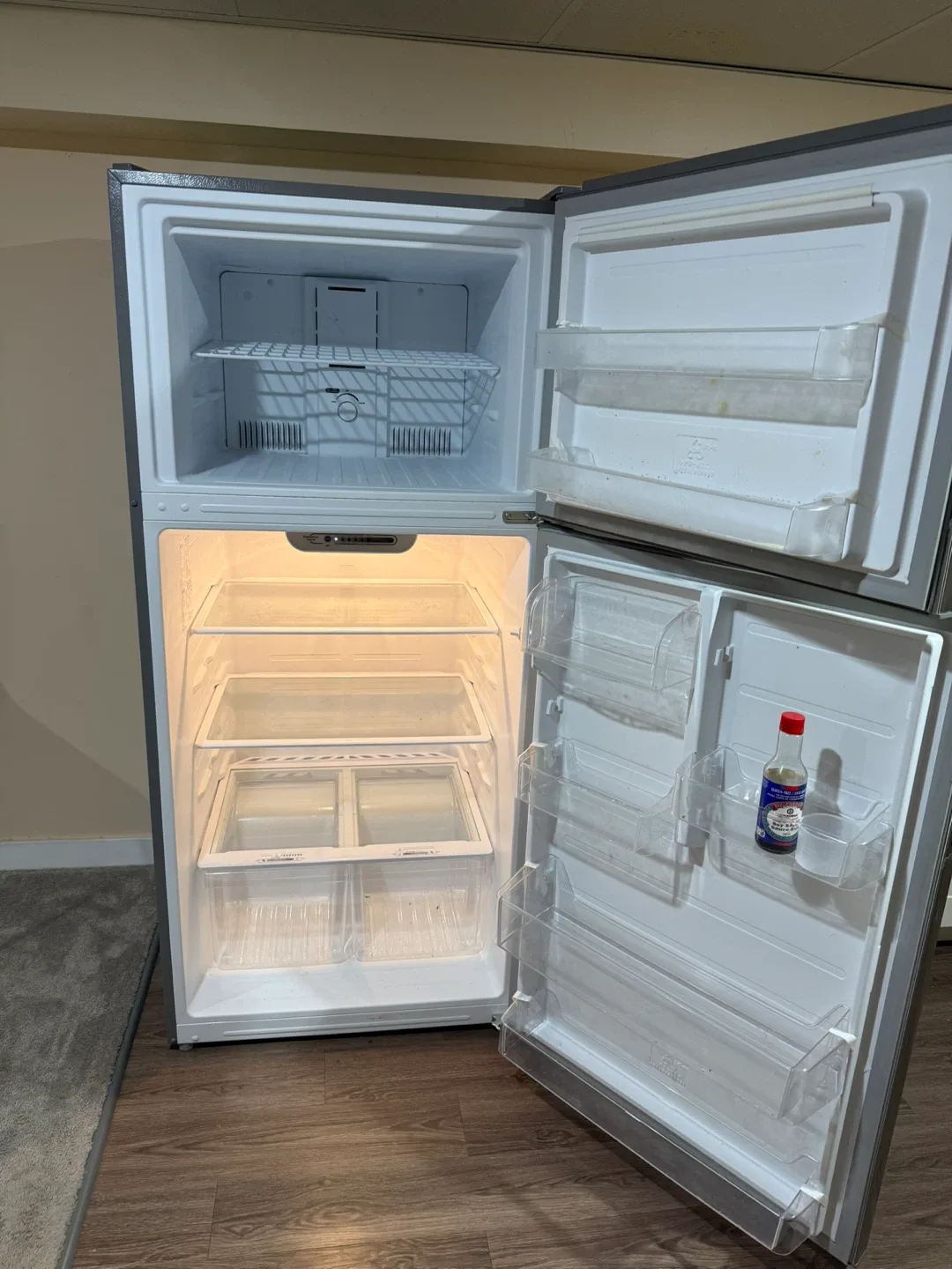 Midea Stainless Steel Top Freezer Refrigerator