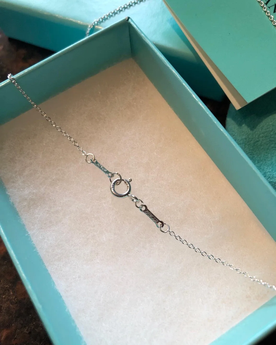 ***Tiffany&Co. Open Heart silver necklaces image indicator(6)