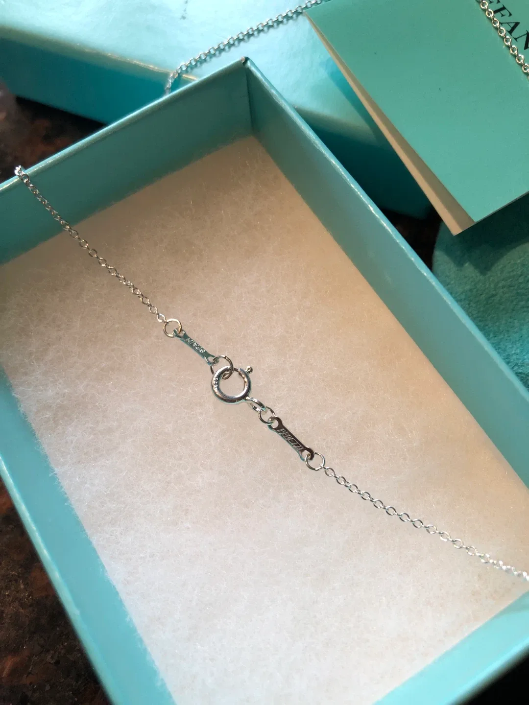 ***Tiffany&Co. Open Heart silver necklaces image indicator(2)