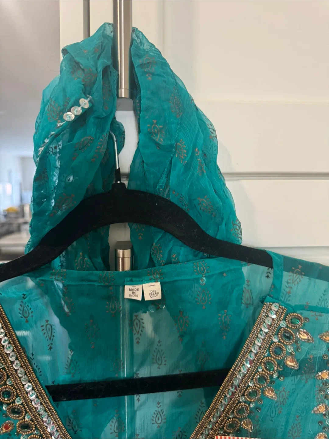 Teal Embellished Top - Small - medium image indicator(3)