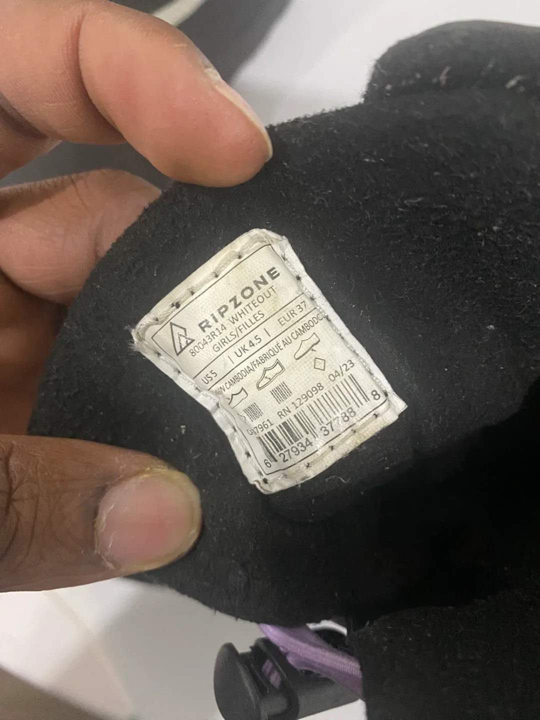 Ripzone Girls' Winter Boots - Size 4.5