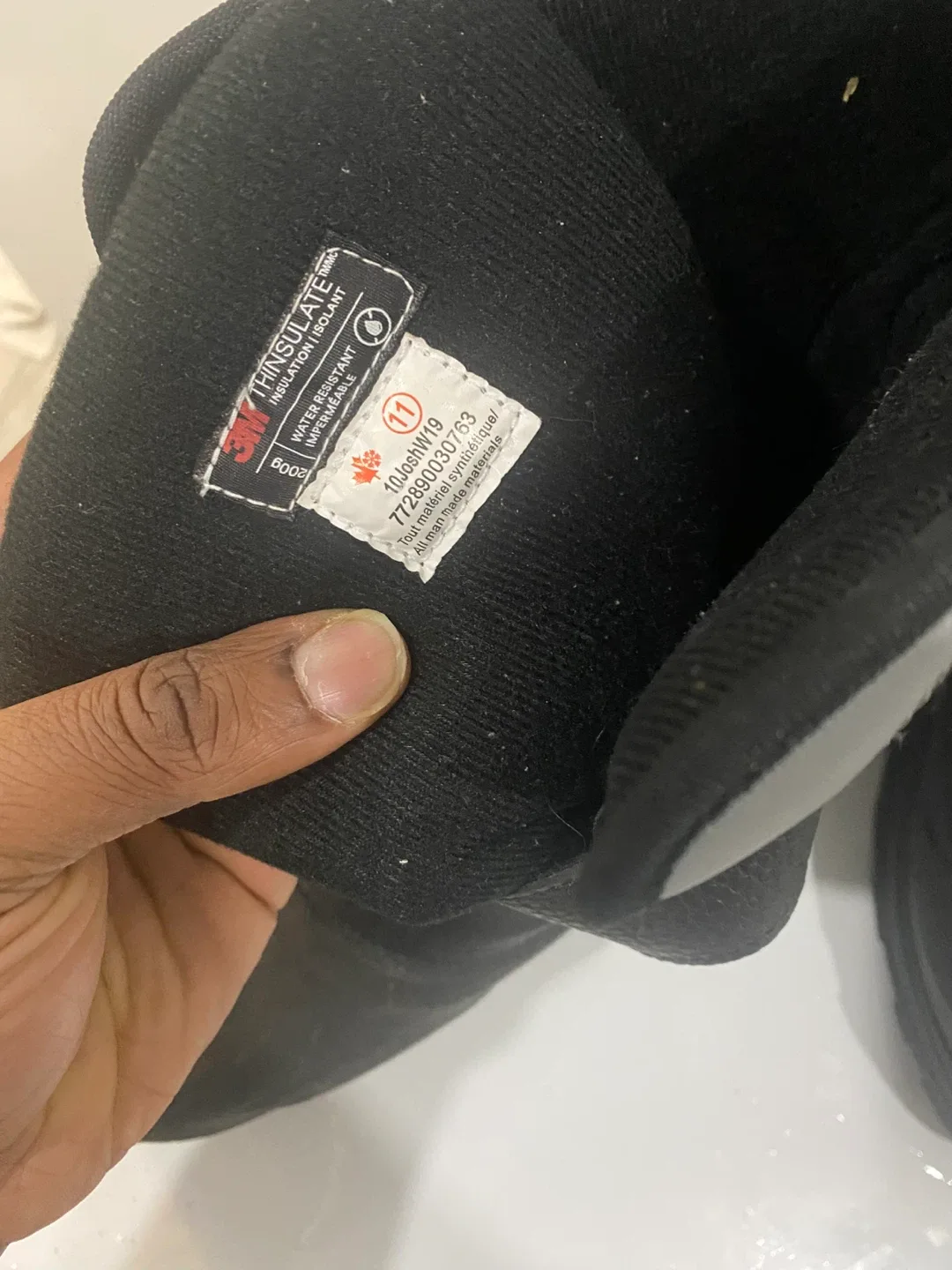 Black Winter Boots Size 11