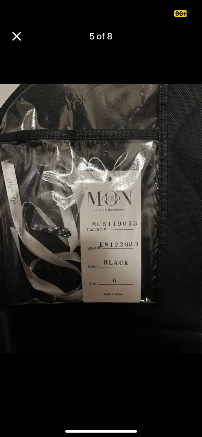 Bridal Desires Black Evening Gown image indicator(6)