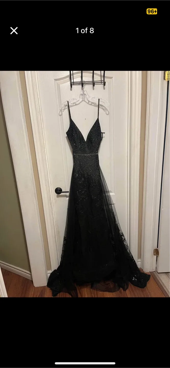 Bridal Desires Black Evening Gown