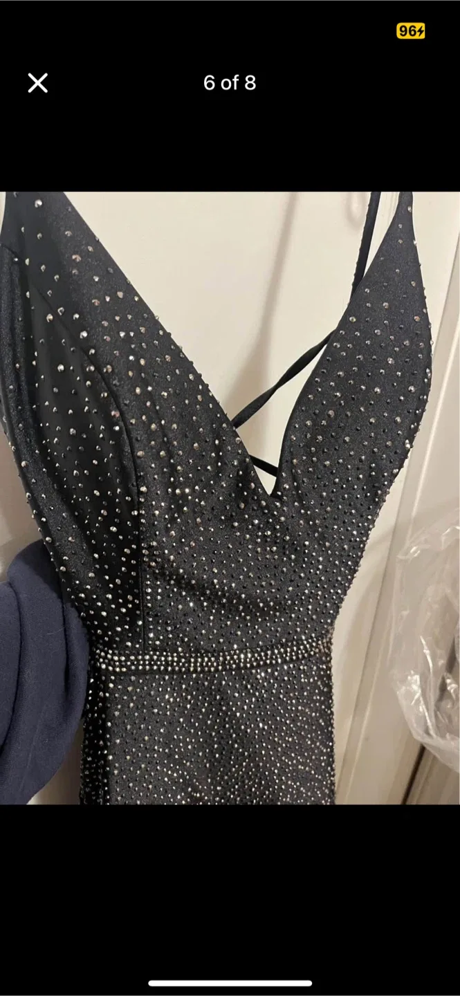 Bridal Desires Black Evening Gown image indicator(4)