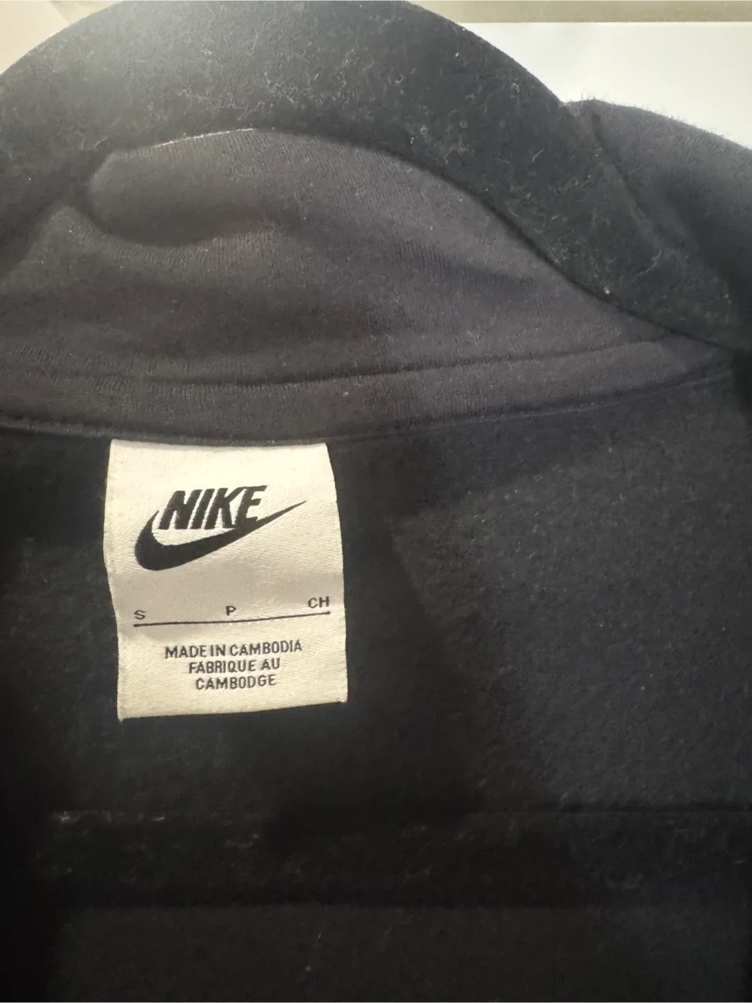 Nike Black Full Zip long Hoodie - Size Small image indicator(2)