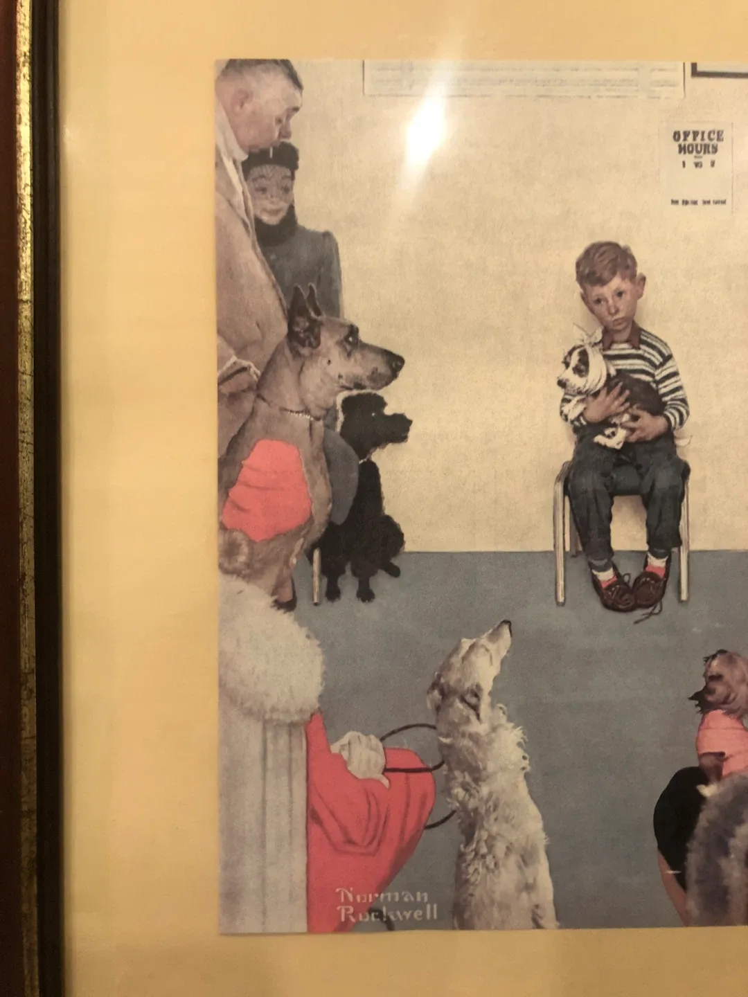 Norman Rockwell Framed Print “at the vet” image indicator(2)