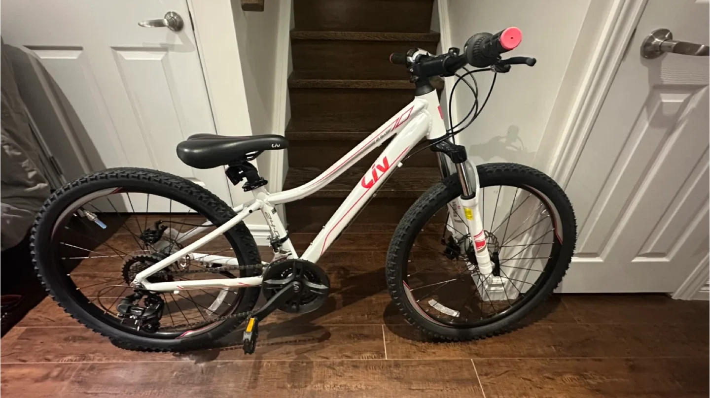 Liv Girls Bike - White & Red - 24 inch