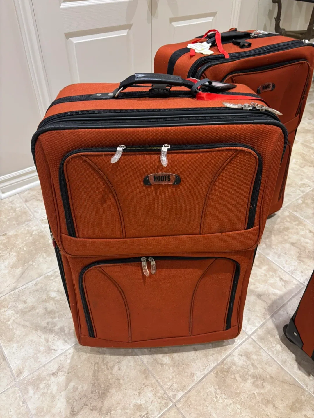 Orange Roots Luggage set