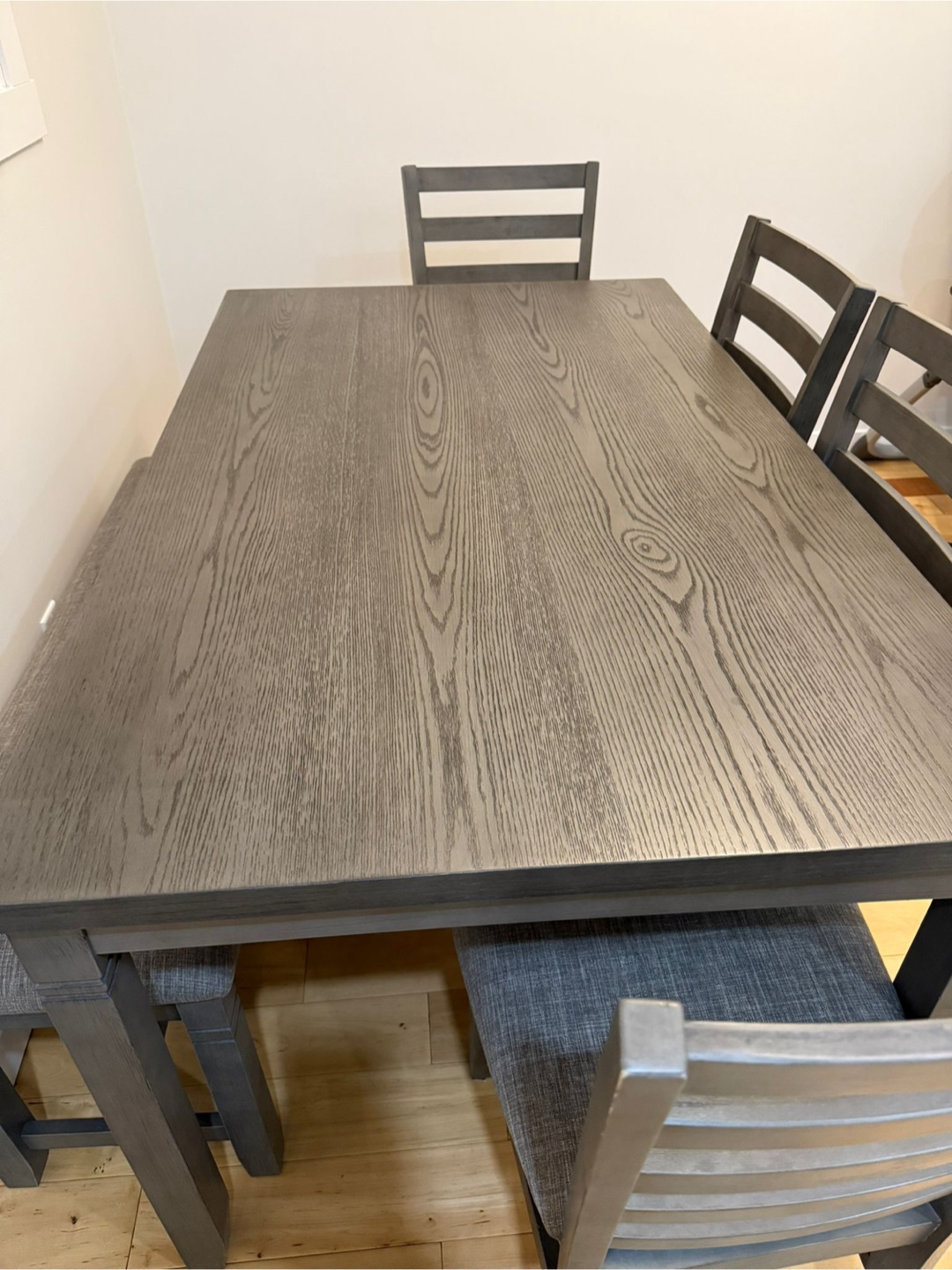 Dining Table Set with 4 Chairs & Bench - photo 3