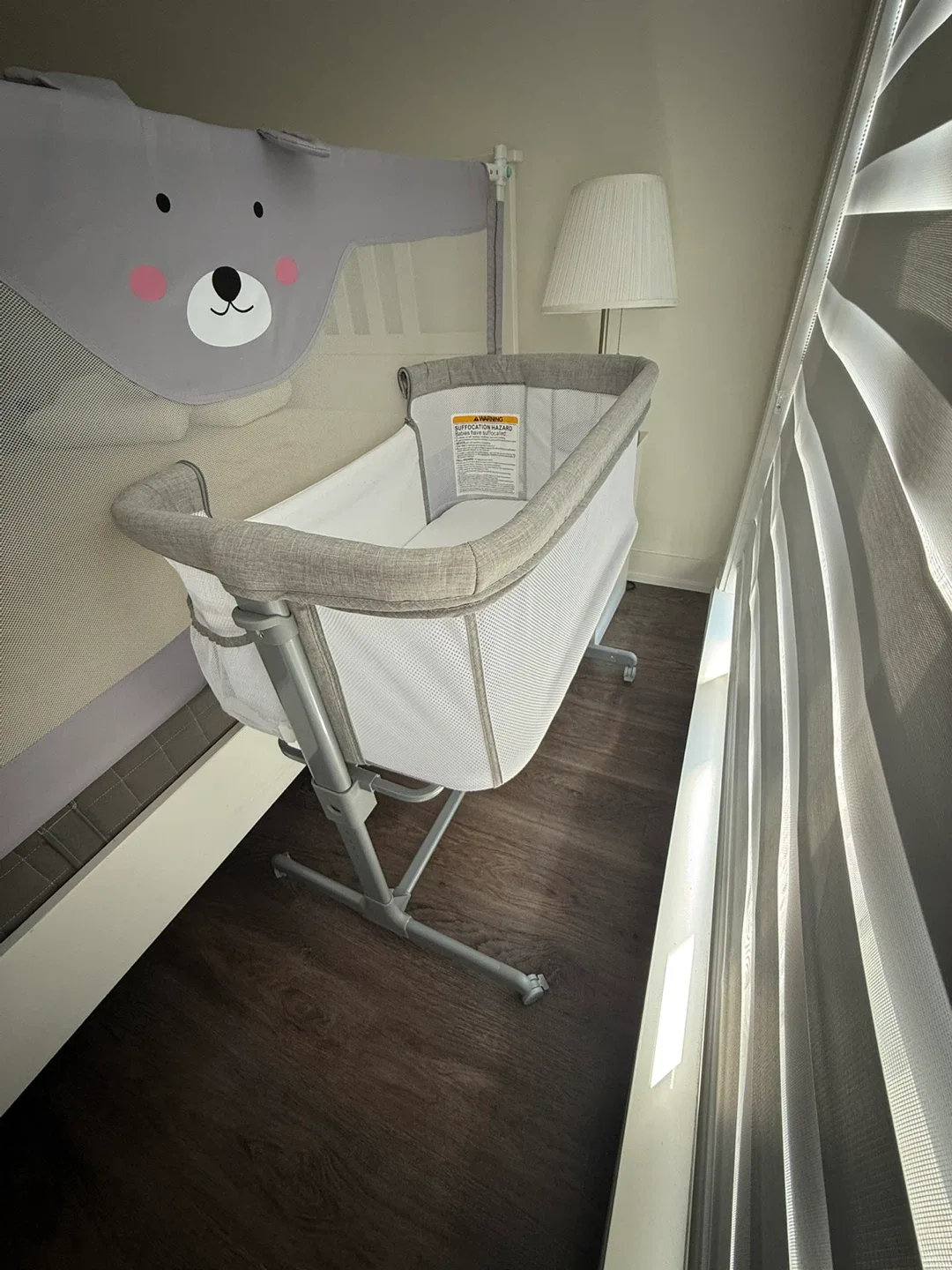 Adjustable Baby Bassinet - Grey. Brand TCBunny image indicator(6)