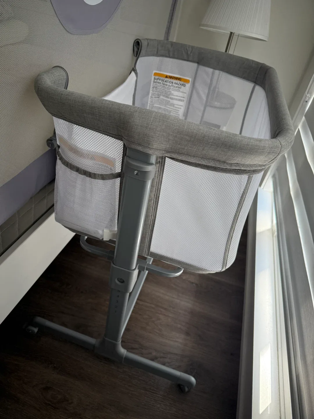 Adjustable Baby Bassinet - Grey. Brand TCBunny image indicator(2)
