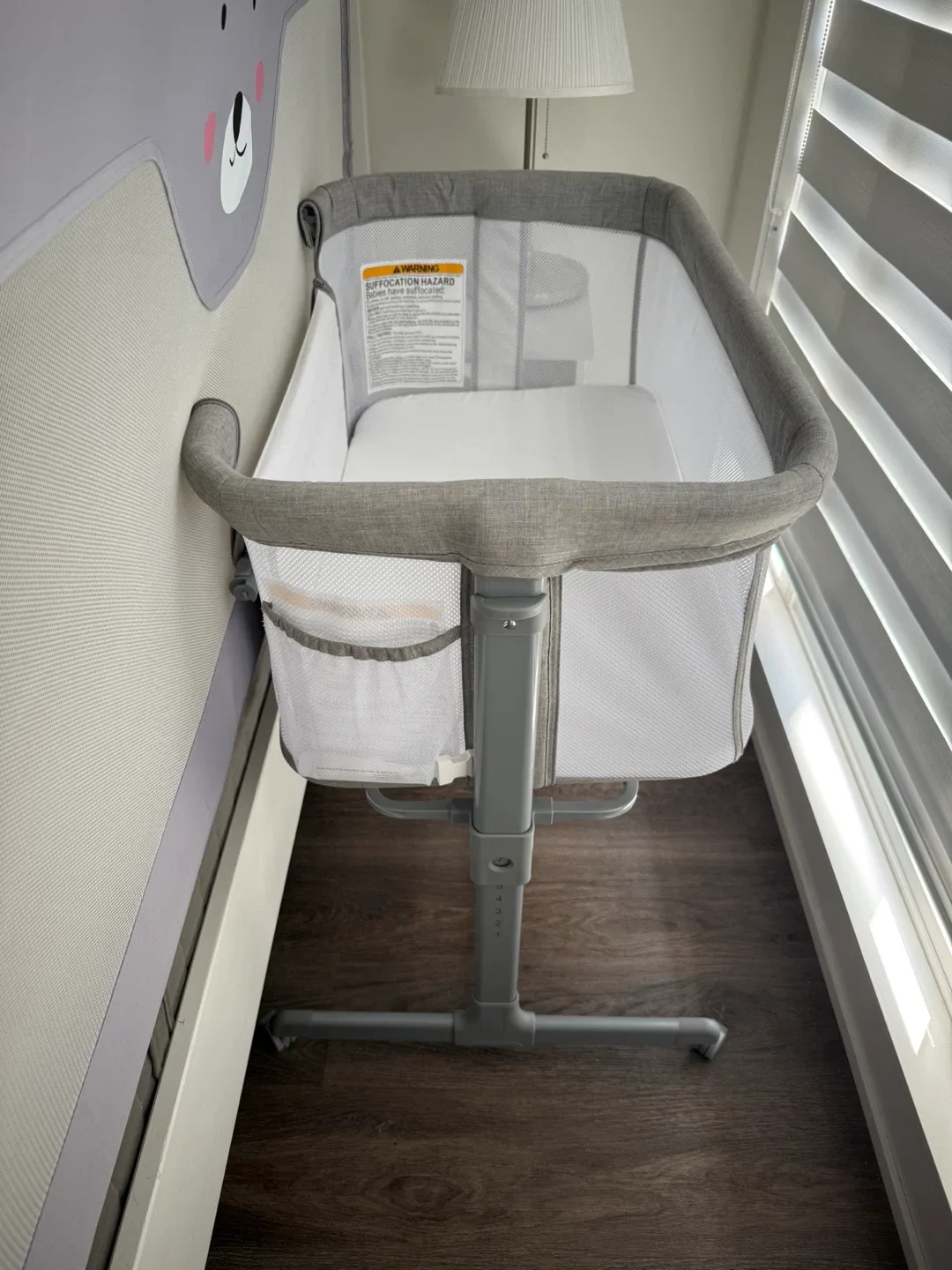 Adjustable Baby Bassinet - Grey. Brand TCBunny image indicator(8)