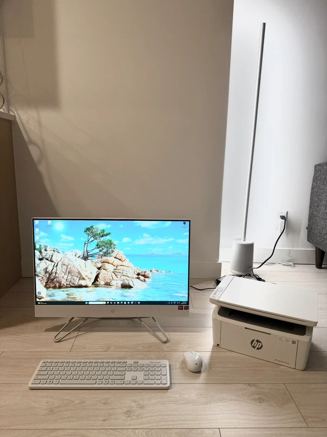 HP All-in-One Desktop PC & HP LaserJet M140dwe Printer