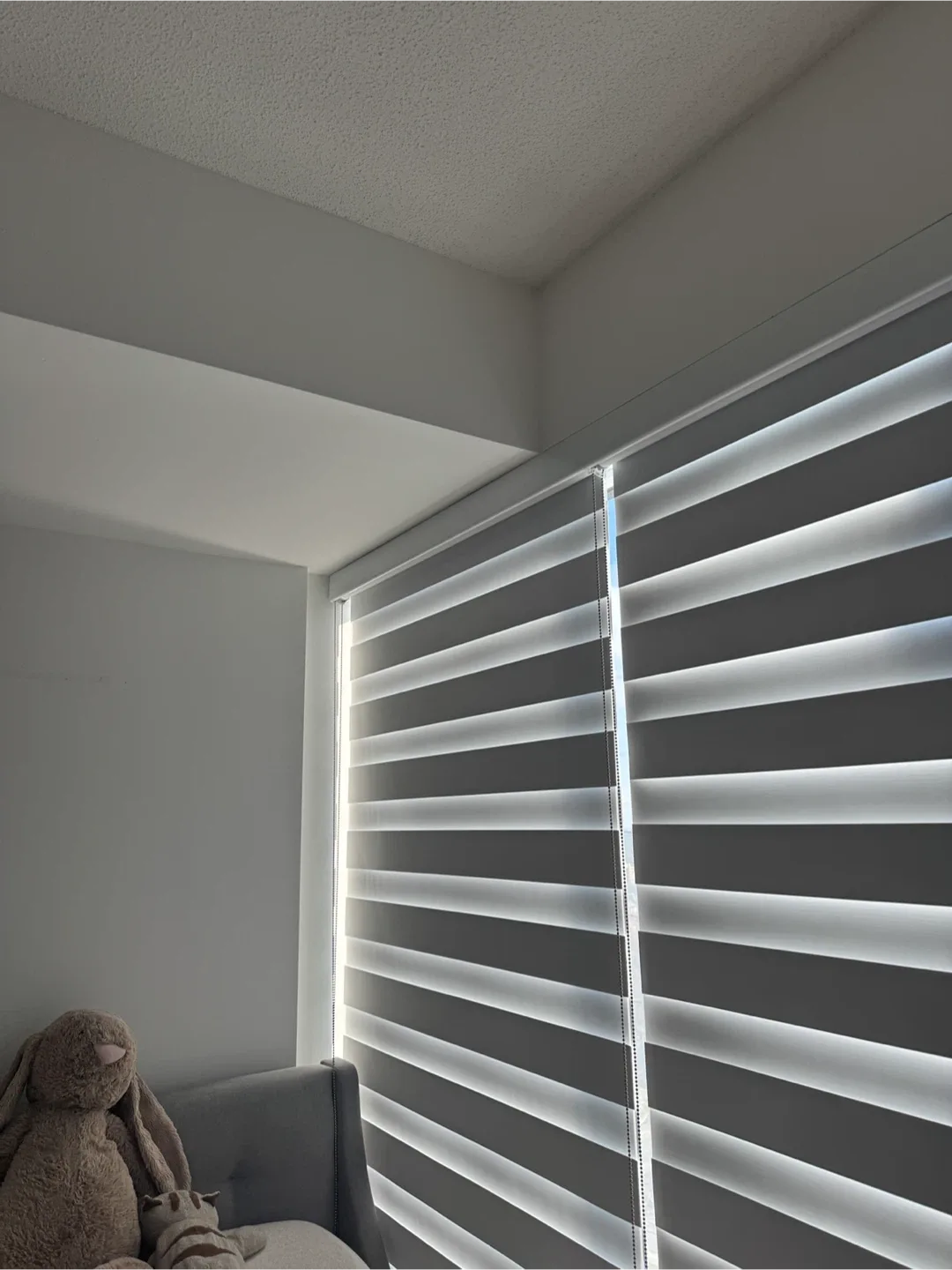 3 pieces Zebra Blinds - Floor to ceiling image indicator(2)