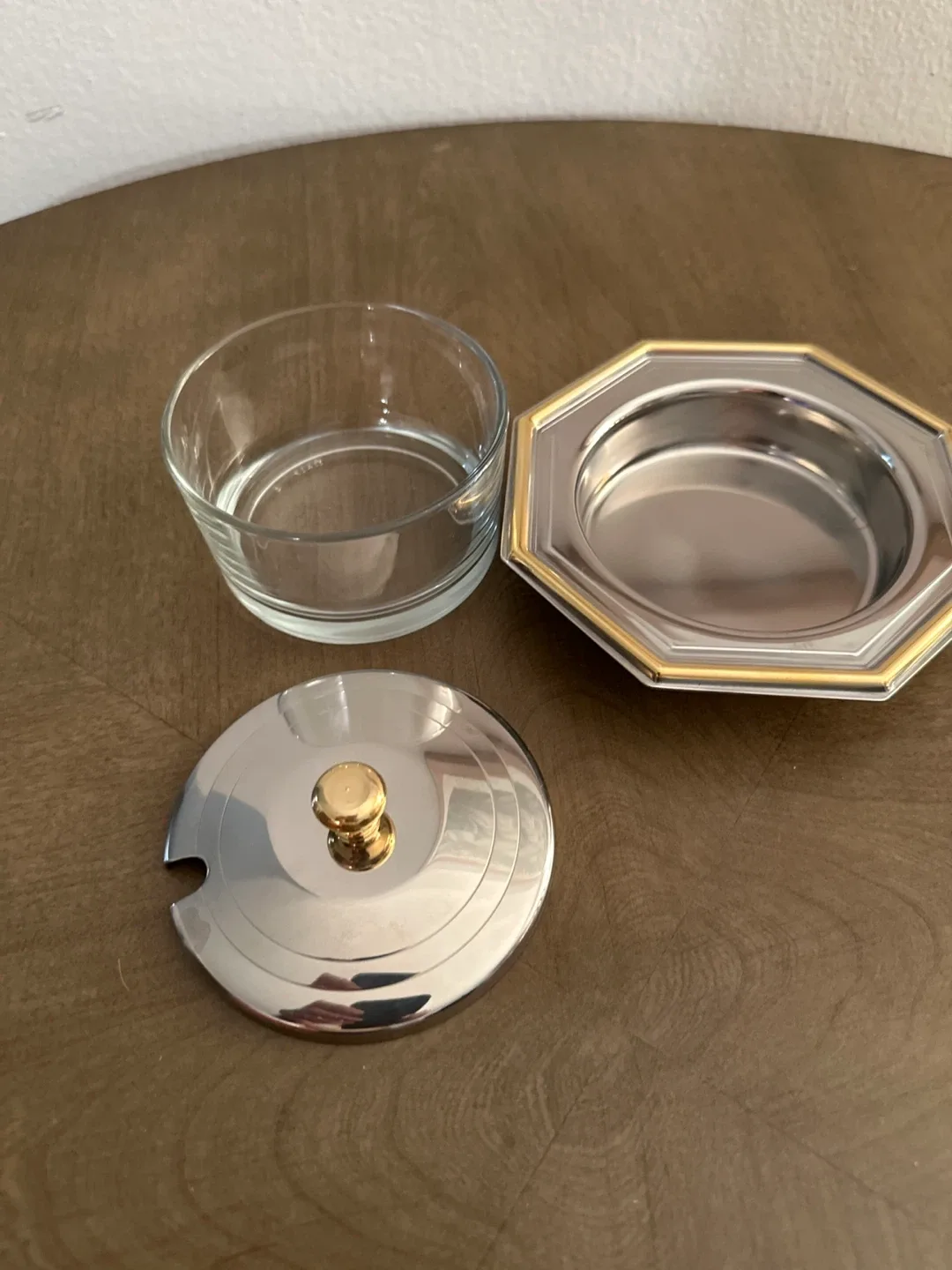 Jam/Sugar Bowl with Lid & Tray image indicator(3)