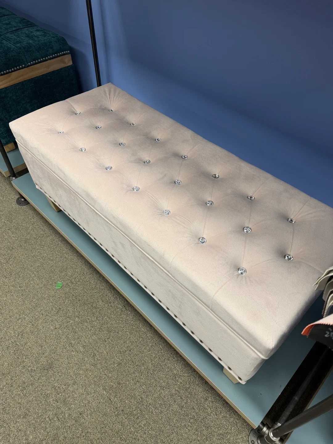 ✨ Brand New Pink Storage Ottoman