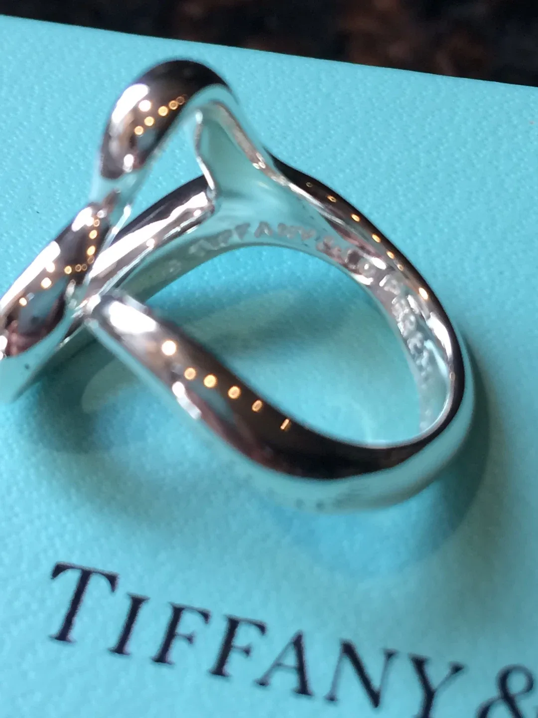 *** Tiffany&Co. Open Heart silver ring **** image indicator(5)