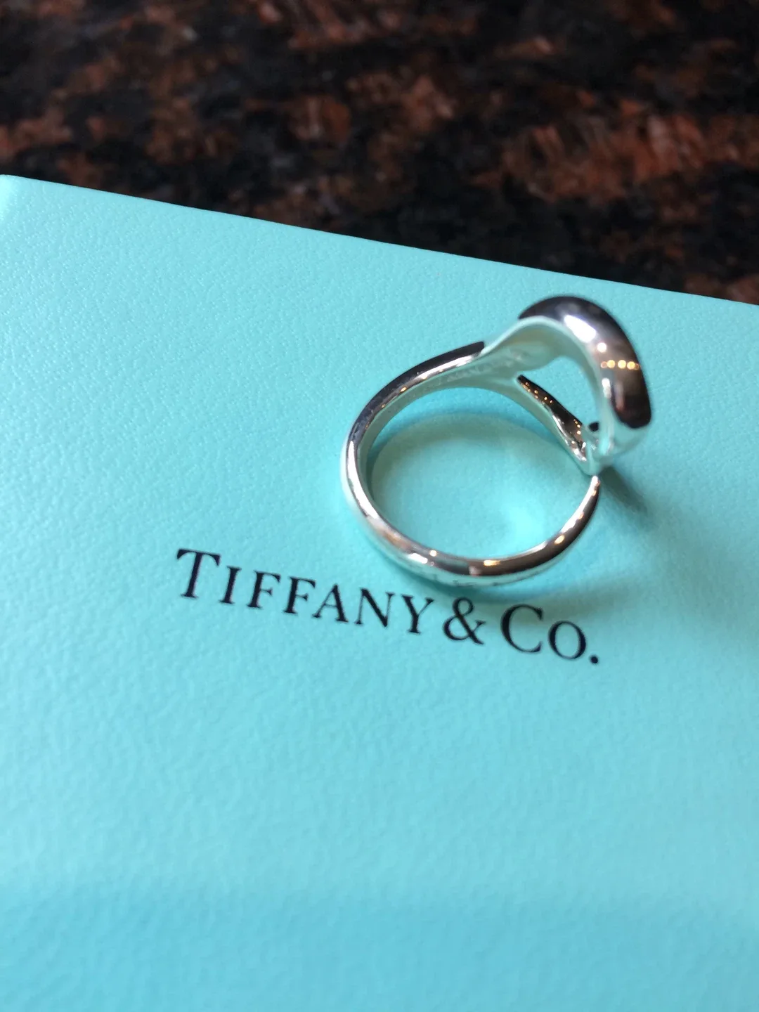 *** Tiffany&Co. Open Heart silver ring **** image indicator(2)