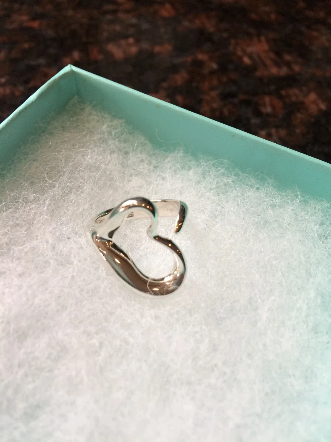 *** Tiffany&Co. Open Heart silver ring **** image indicator(3)