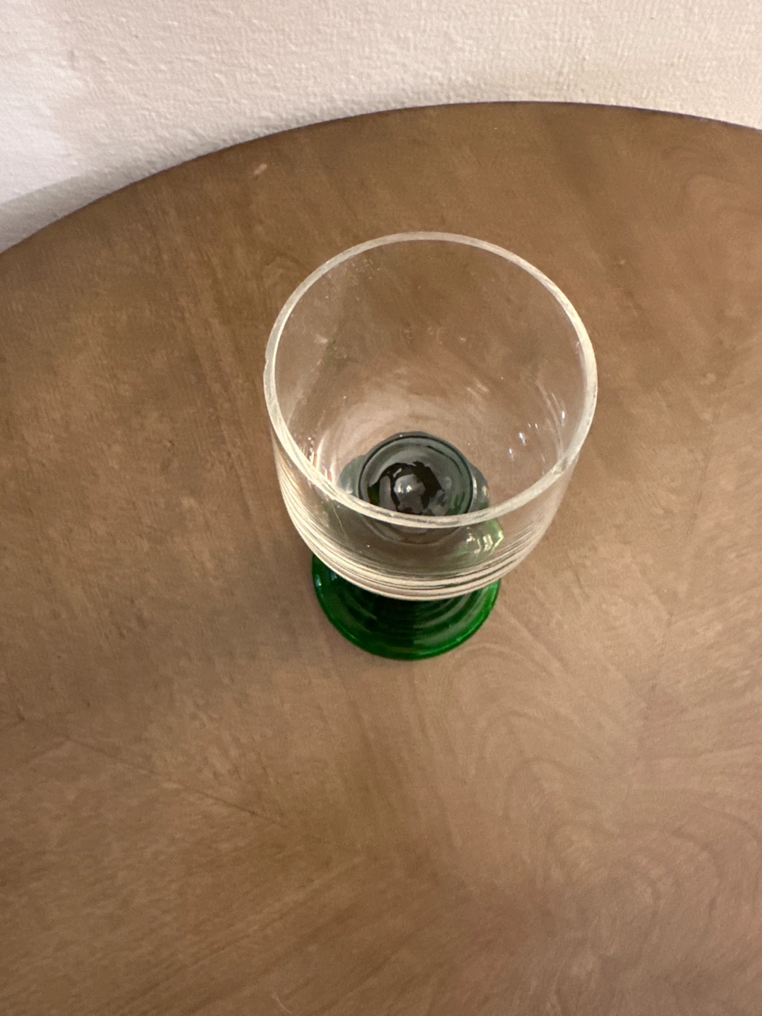 Green Stemmed Clear Glass - photo 3