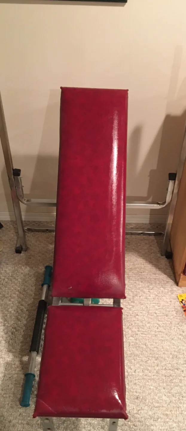 Red Weight Bench