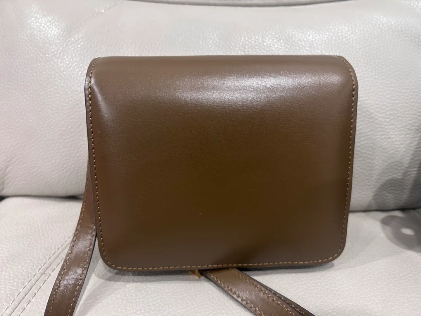 Celine brown Leather Shoulder Bag image indicator(6)