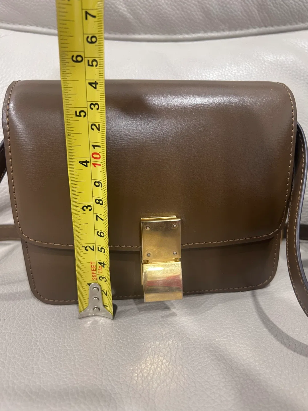 Celine brown Leather Shoulder Bag image indicator(2)