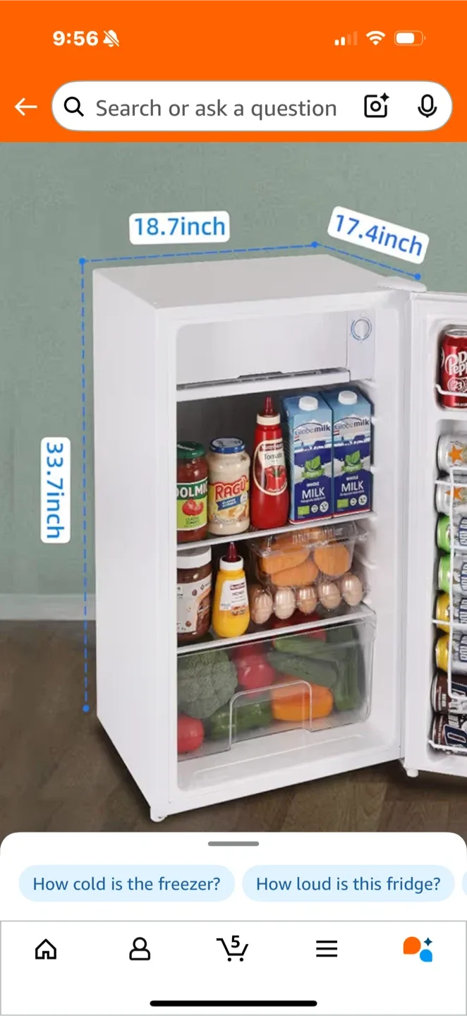 Bangson White Mini Fridge image indicator(3)